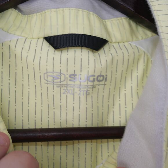 NEW SUGOI Zap Training Men's Reflective Cycling Jacket 2XL Lit Zap Yellow - Picture 5 of 8